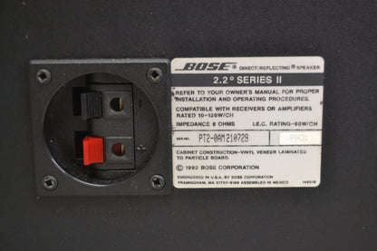 Bose 2.2 Series II BookShelf Speakers * Fully Serviced *