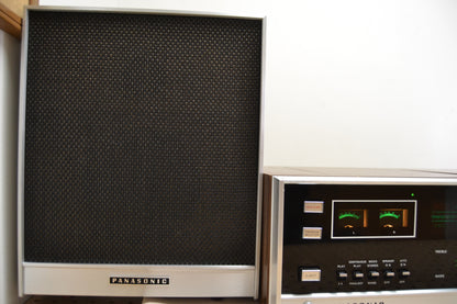 Panasonic RS-820S * 1970 Stereo Receiver with 8 Track Player and Speakers