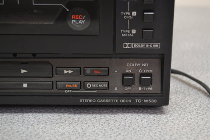 Sony TC-W530 Double Cassette Deck * Fully Serviced * New Belts
