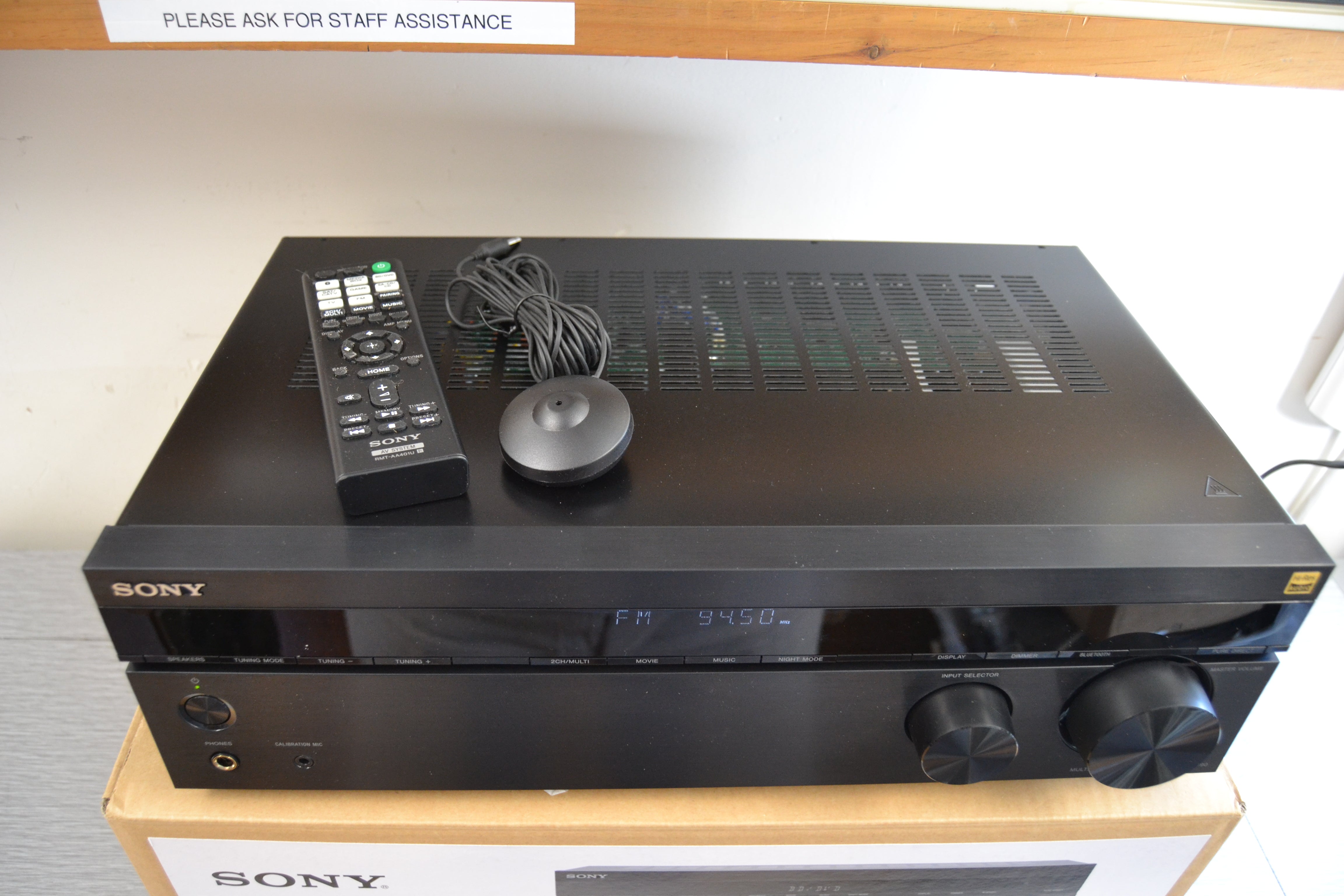 Sony STR-DH590 Stereo Receiver * Remote * Setup Mic * Box – The