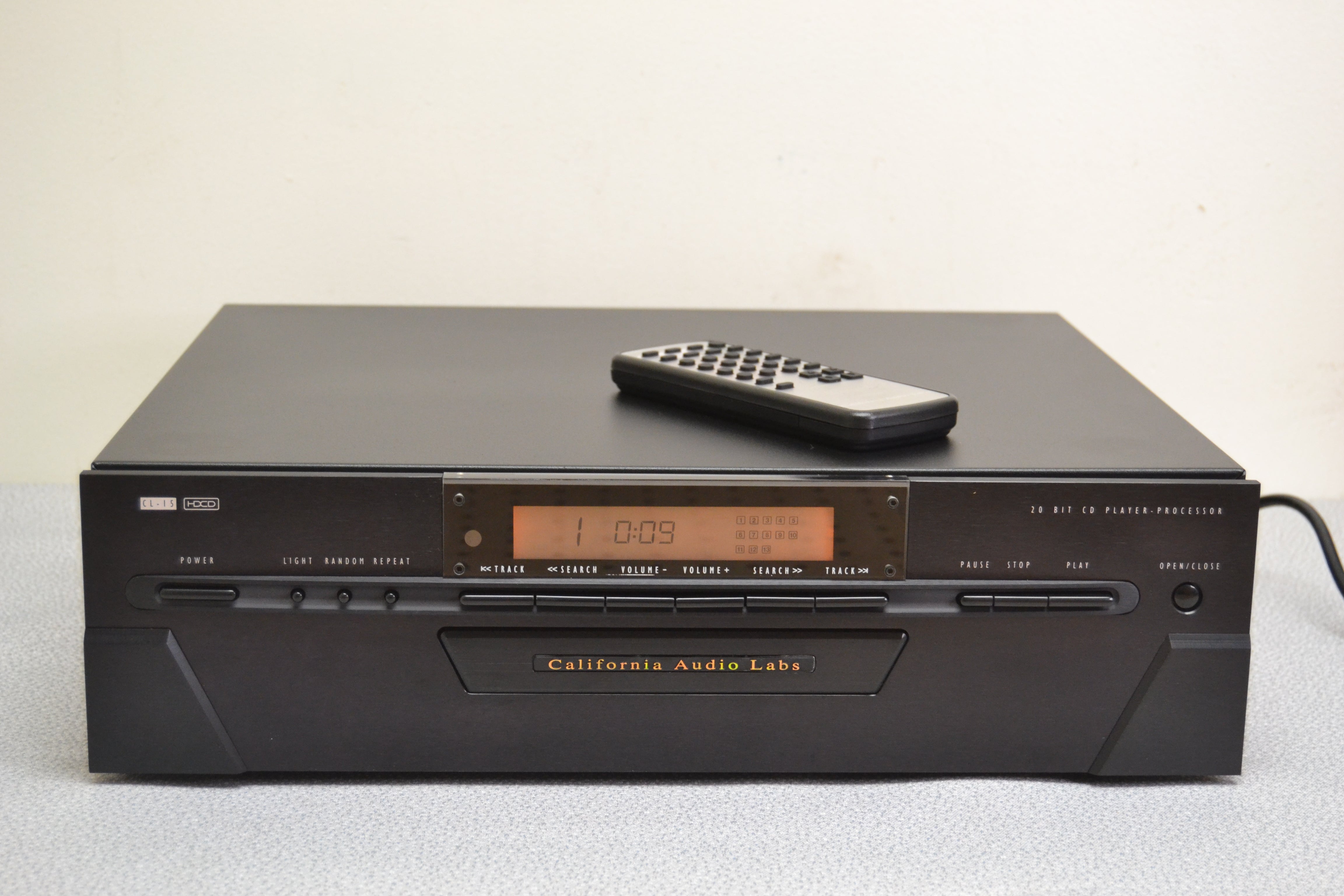 California Audio CL-15 Single CD Player * Remote * Manual * Box