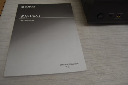 Yamaha RX-V663 Stereo Receiver * Remote * Manual * Fully Serviced *