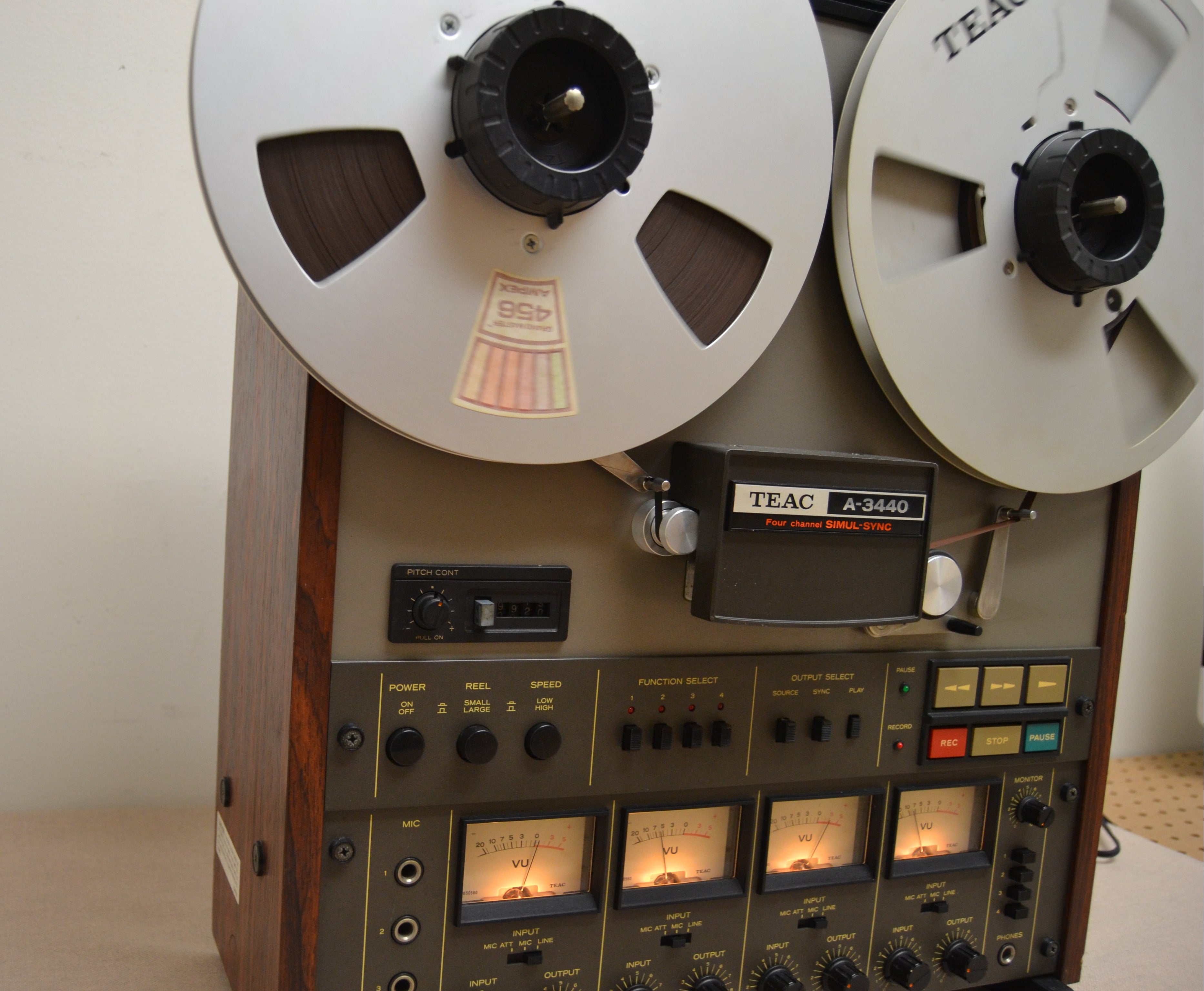 TEAC A-3440 4-Channel Multitrack Tape Deck with Simul-Sync (1979