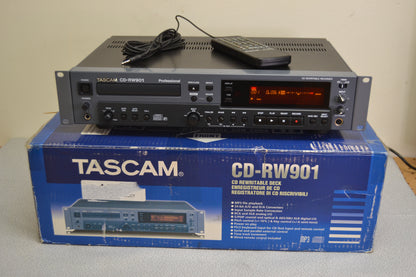 Tascam CD-RW901 CD Recorder/Player * Wired Remote * Box * Printed Manual