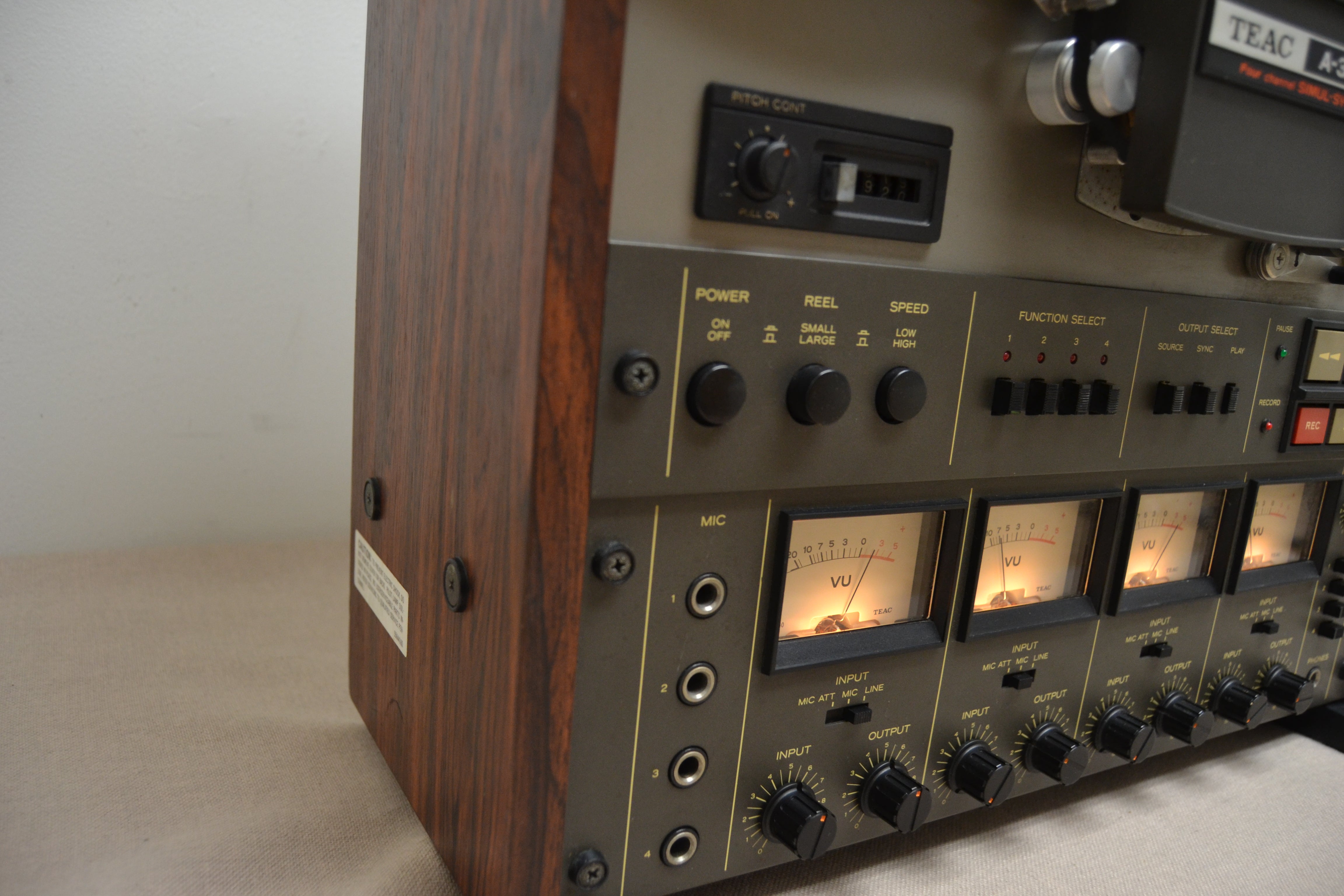 TEAC A-3440 4-Channel Multitrack Tape Deck with Simul-Sync (1979