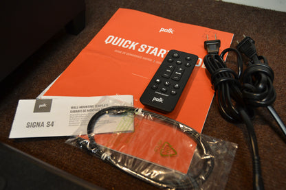 Polk Audio SIGNA S4 Soundbar * Wireless Sub * Manual * Remote