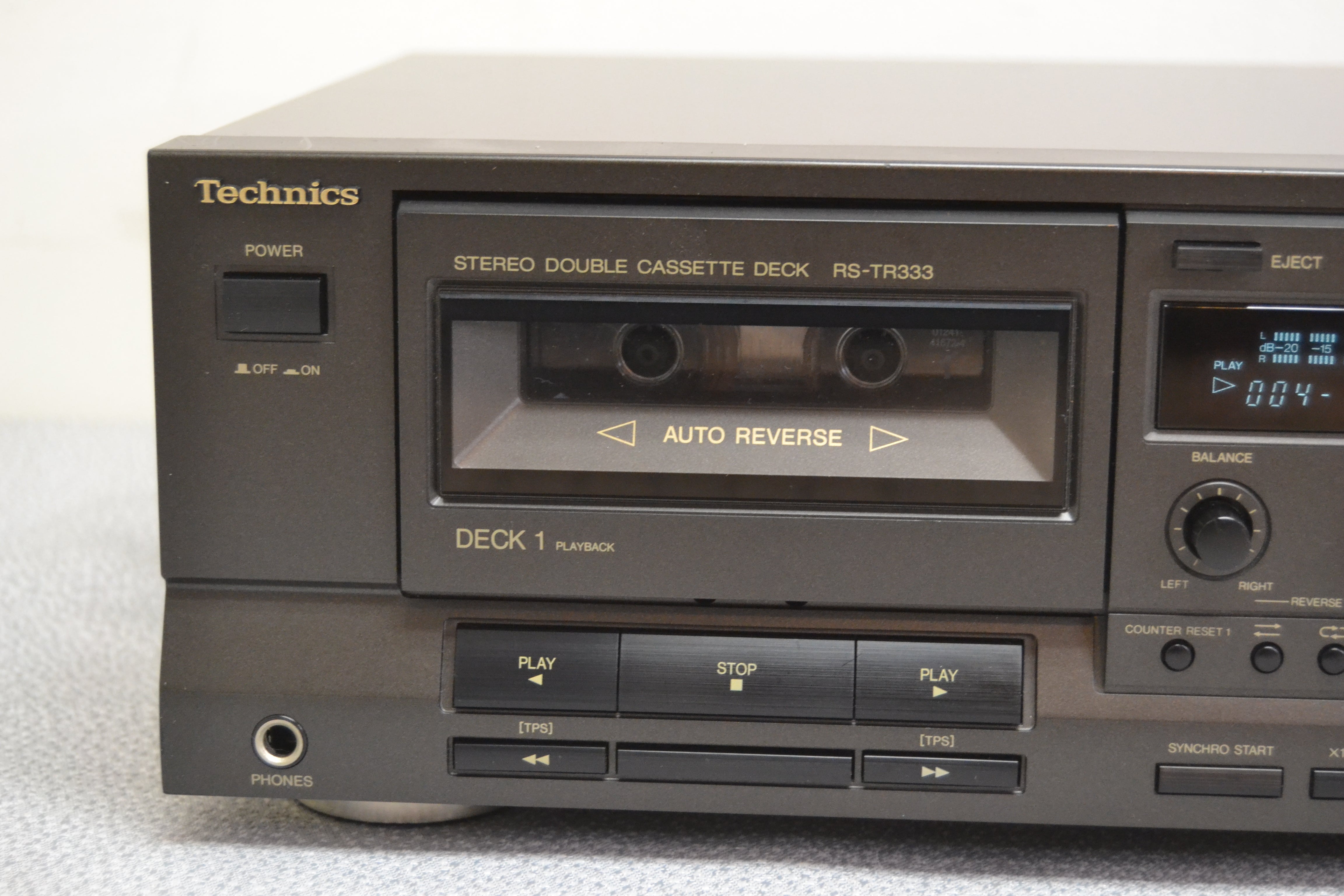 Technics RS-TR333 Double Cassette Deck * Fully Serviced * New Belts