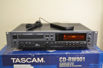 Tascam CD-RW901 CD Recorder/Player * Wired Remote * Box * Printed Manual