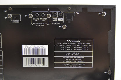 Pioneer PD-F1039 CD Changer 300+1 Discs * Remote * Fully Serviced