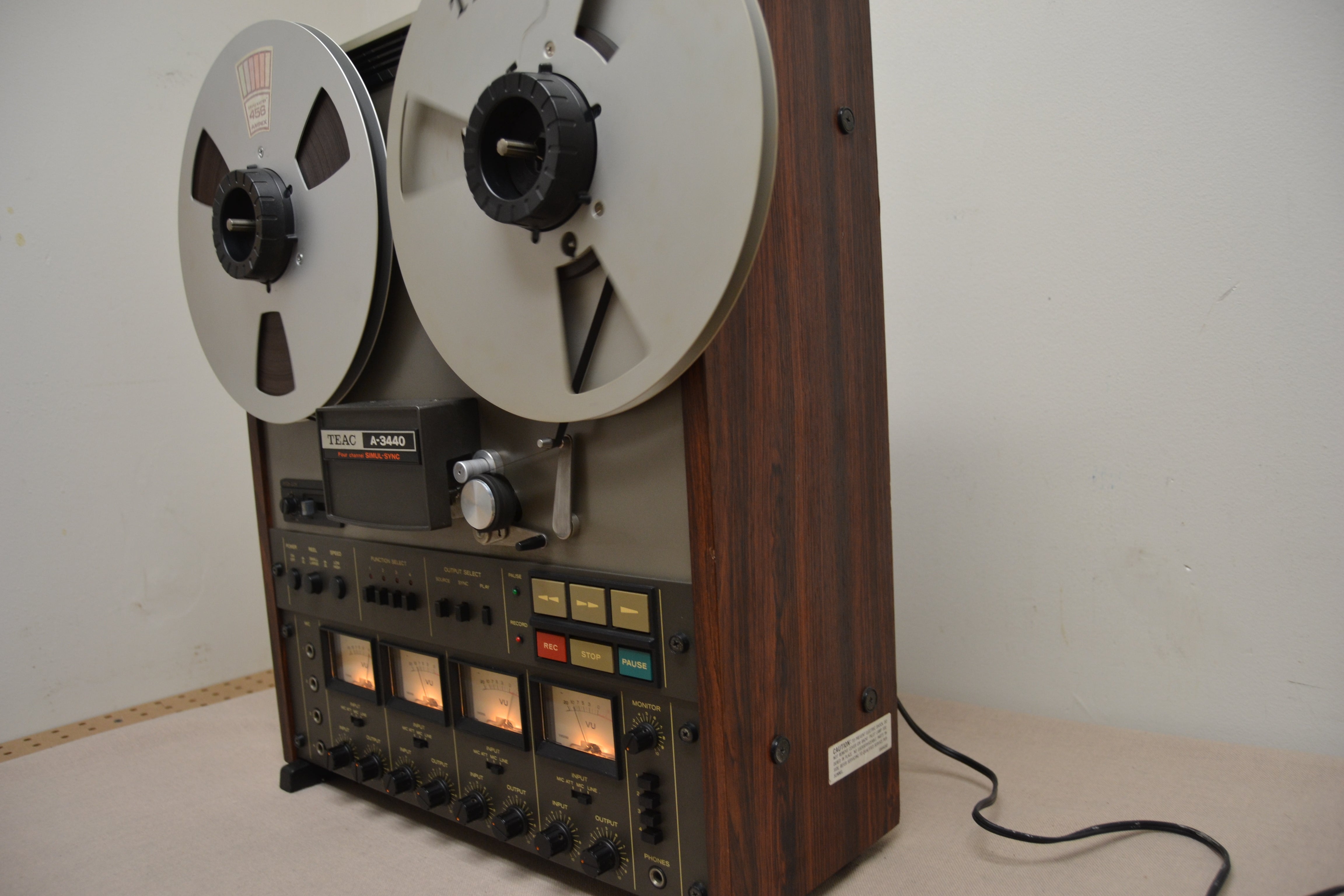 TEAC A-3440 4-Channel Multitrack Tape Deck with Simul-Sync (1979