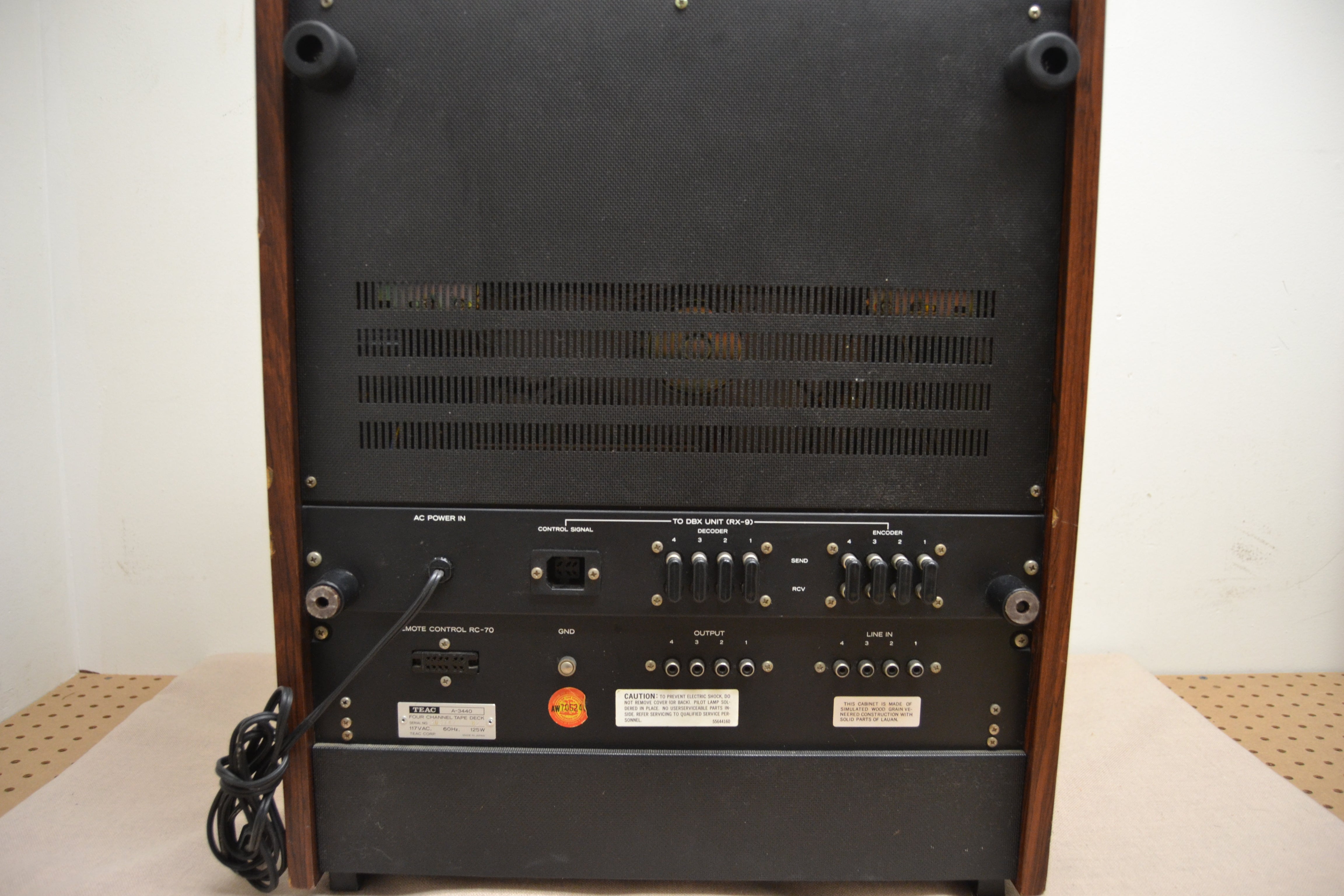 TEAC A-3440 4-Channel Multitrack Tape Deck with Simul-Sync (1979