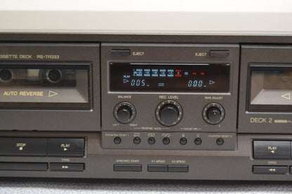 Technics RS-TR333 Double Cassette Deck * Fully Serviced * New Belts