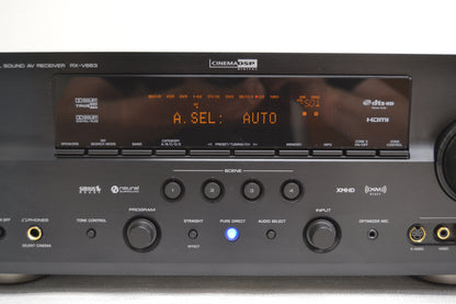 Yamaha RX-V663 Stereo Receiver * Remote * Manual * Fully Serviced *
