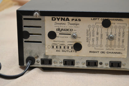 Dynaco Dyna PAS 3 Stereo Tube Preamplifier * Fully serviced and restored to factory specs *