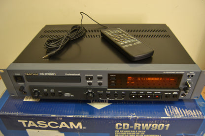 Tascam CD-RW901 CD Recorder/Player * Wired Remote * Box * Printed Manual