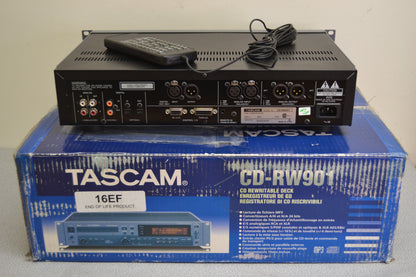 Tascam CD-RW901 CD Recorder/Player * Wired Remote * Box * Printed Manual