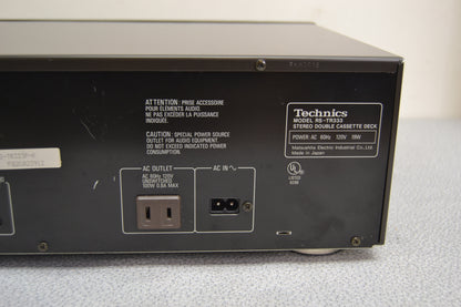 Technics RS-TR333 Double Cassette Deck * Fully Serviced * New Belts