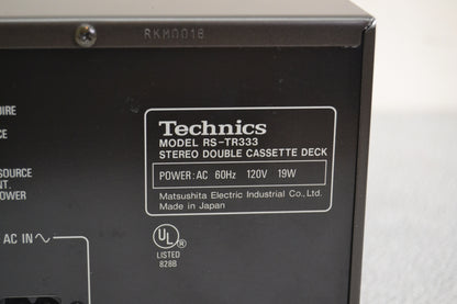 Technics RS-TR333 Double Cassette Deck * Fully Serviced * New Belts