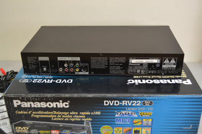 Panasonic DVD-RV22 DVD Player * Box * manual * Remote