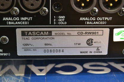 Tascam CD-RW901 CD Recorder/Player * Wired Remote * Box * Printed Manual