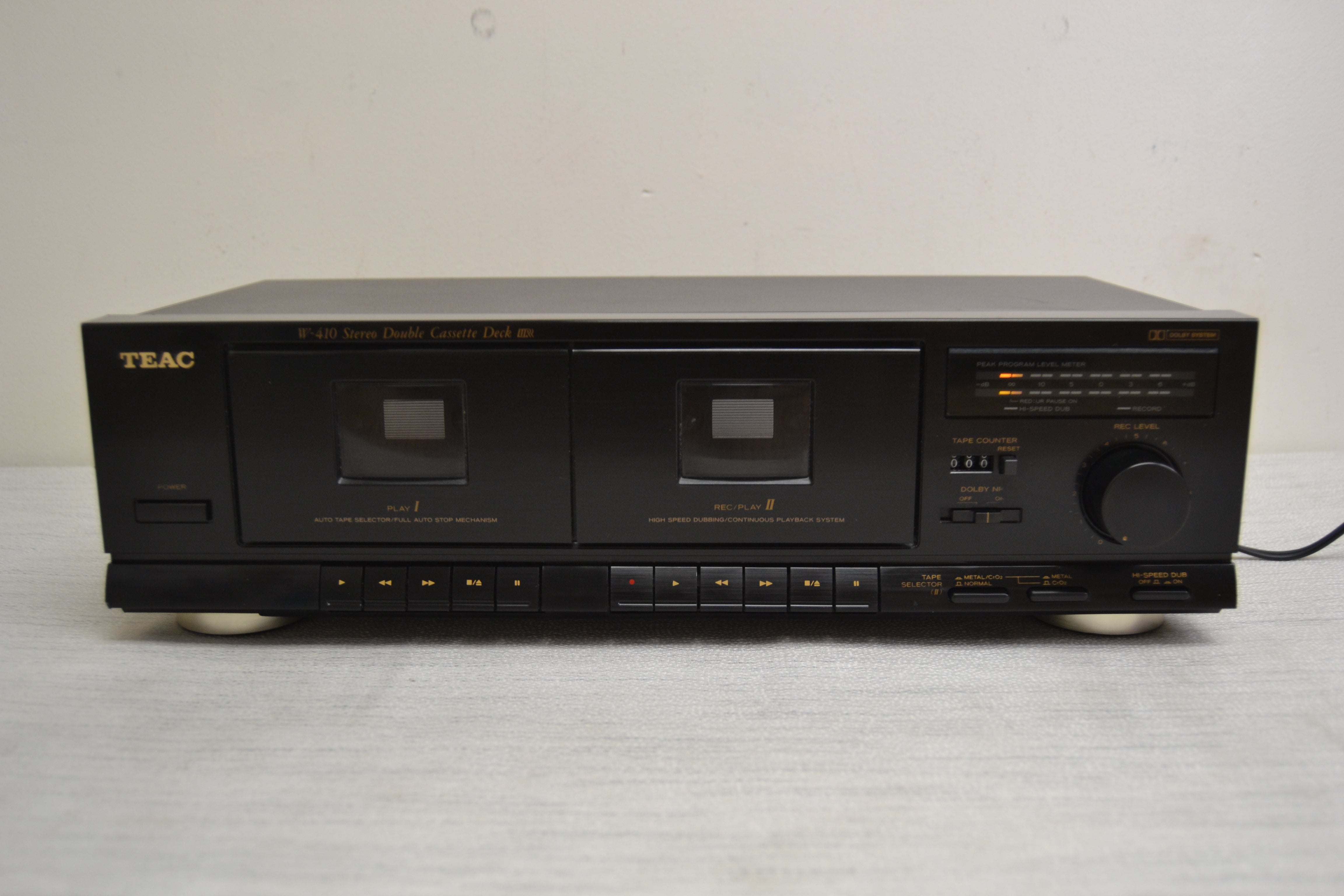 Teac W-410 Double Cassette Deck * Fully Serviced * New Belts