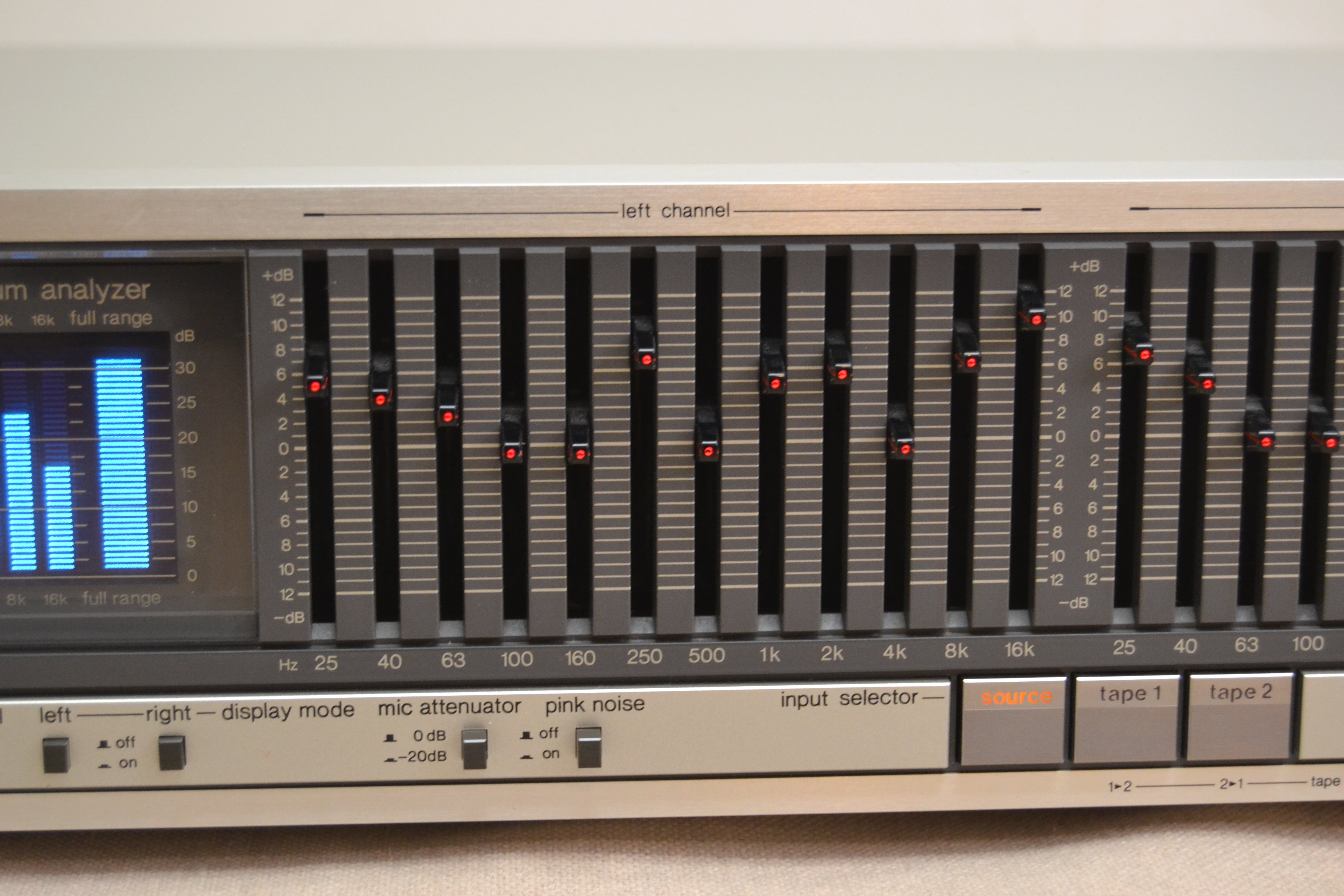 Technics SH-8055 Graphic Equalizer * Real Time Spectrum Analyzer
