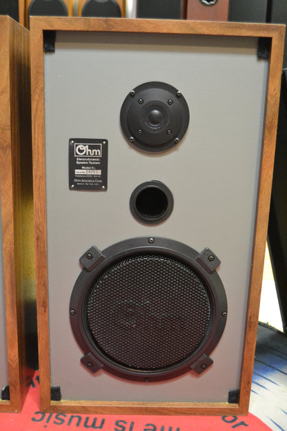 Ohm Acoustics K2 Bookshelf Speakers * Fully Serviced