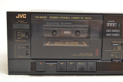JVC TD-W220J Double Cassette Deck * Box * Fully Serviced * New Belts