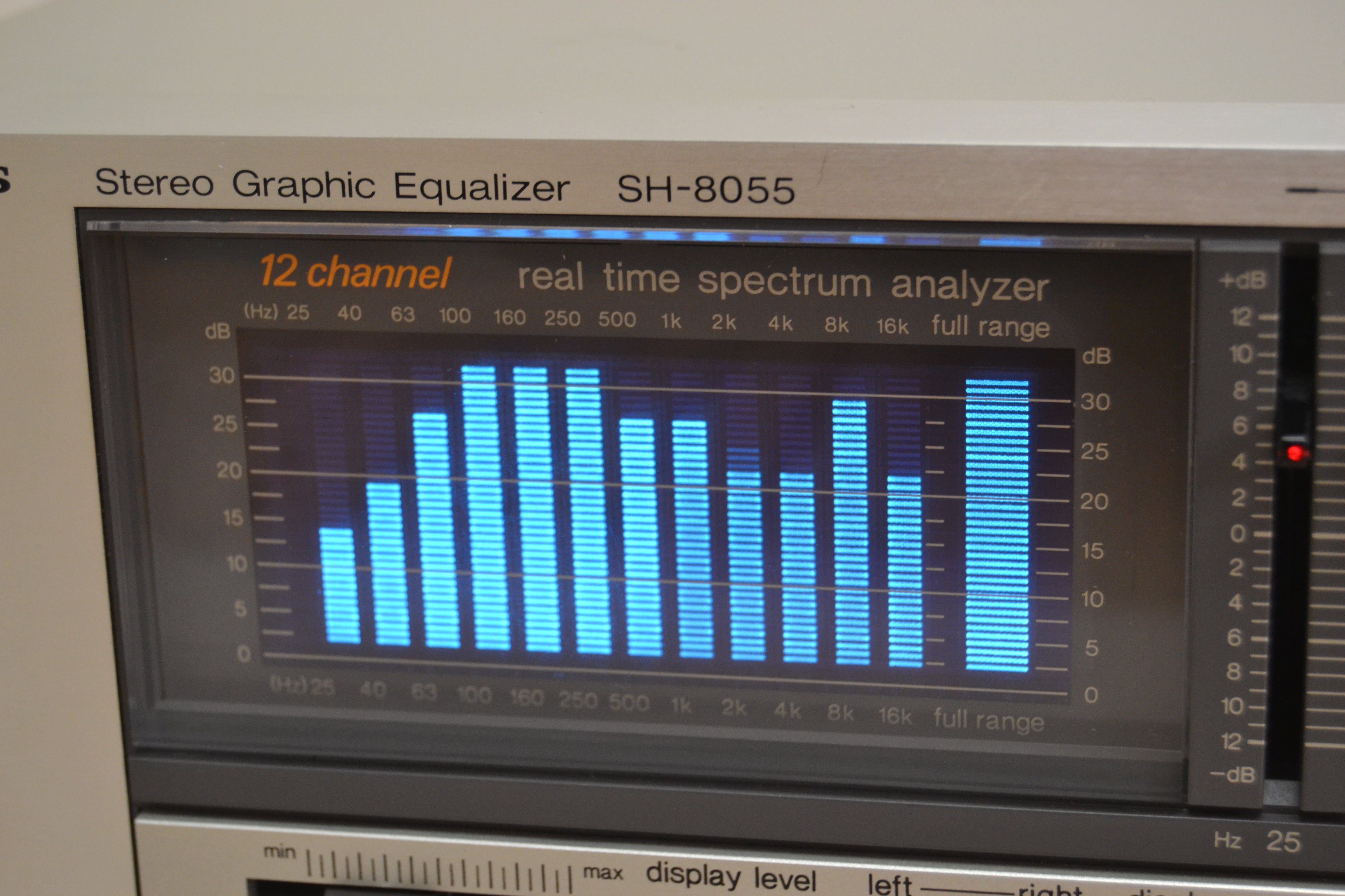 ★全国発送対応★【Technics】グラフィックイコライザー SH-8055 Technics SH-8055 Graphic Equalizer Silver 12 Band/CH Vintage