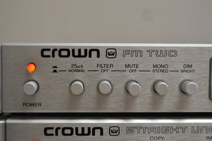 Crown Set * Straight Line Two Preamp * Power Line Three Amplifier * FM Two Tuner * Fully Serviced *