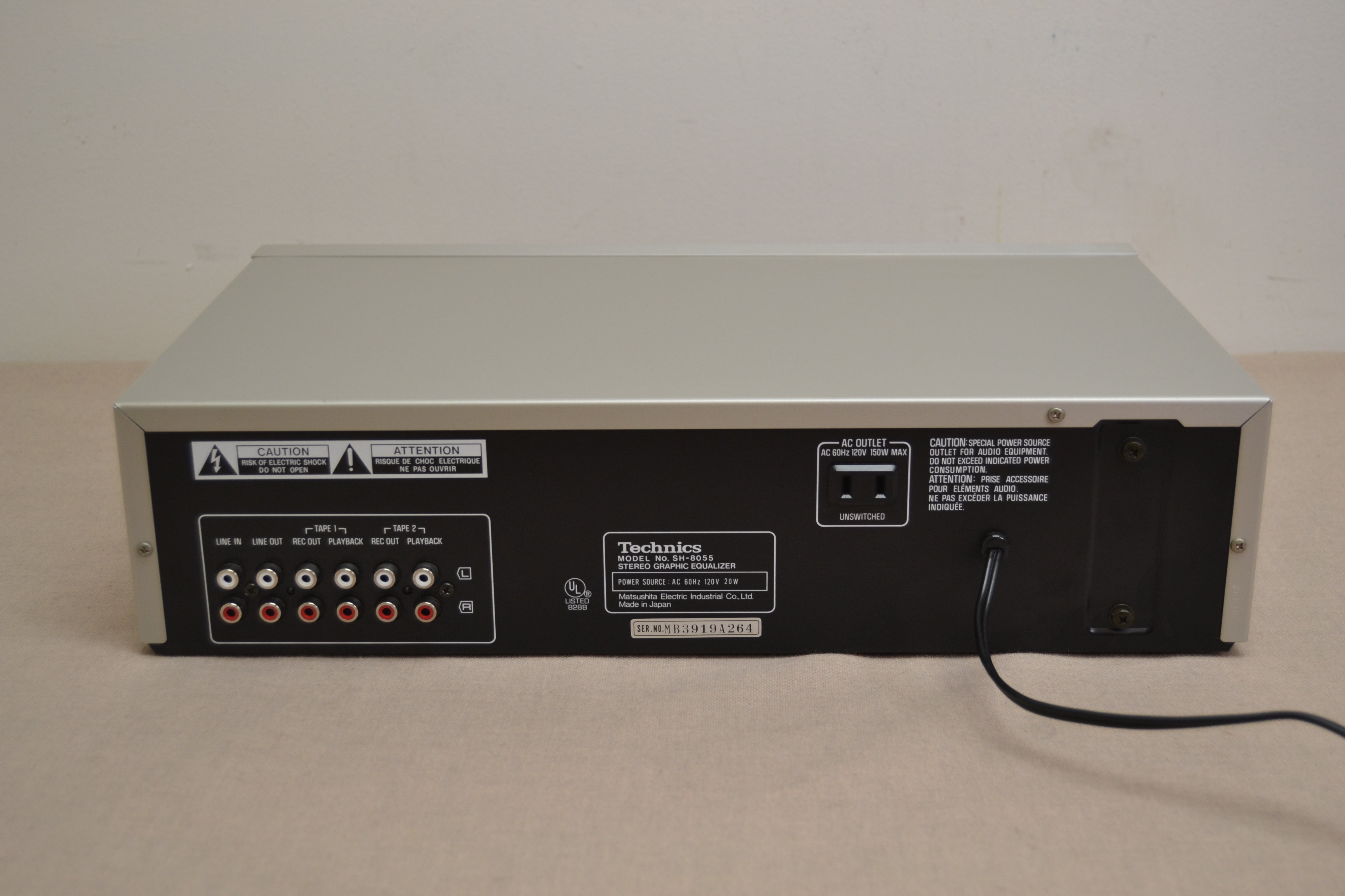 Technics SH-8055 Graphic Equalizer * Real Time Spectrum Analyzer