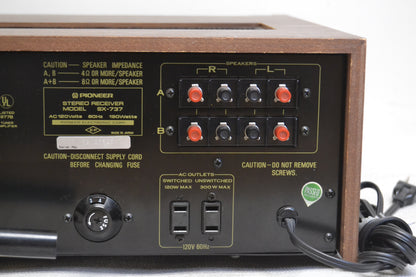 Pioneer SX-737 Stereo Receiver * 35W RMS * Fully Serviced and Recapped *