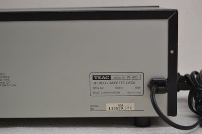 Teac W-410 Double Cassette Deck * Fully Serviced * New Belts