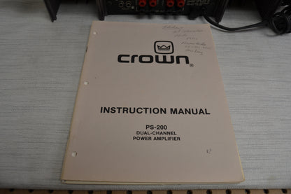 Crown Set * Straight Line Two Preamp * Power Line Three Amplifier * FM Two Tuner * Fully Serviced *