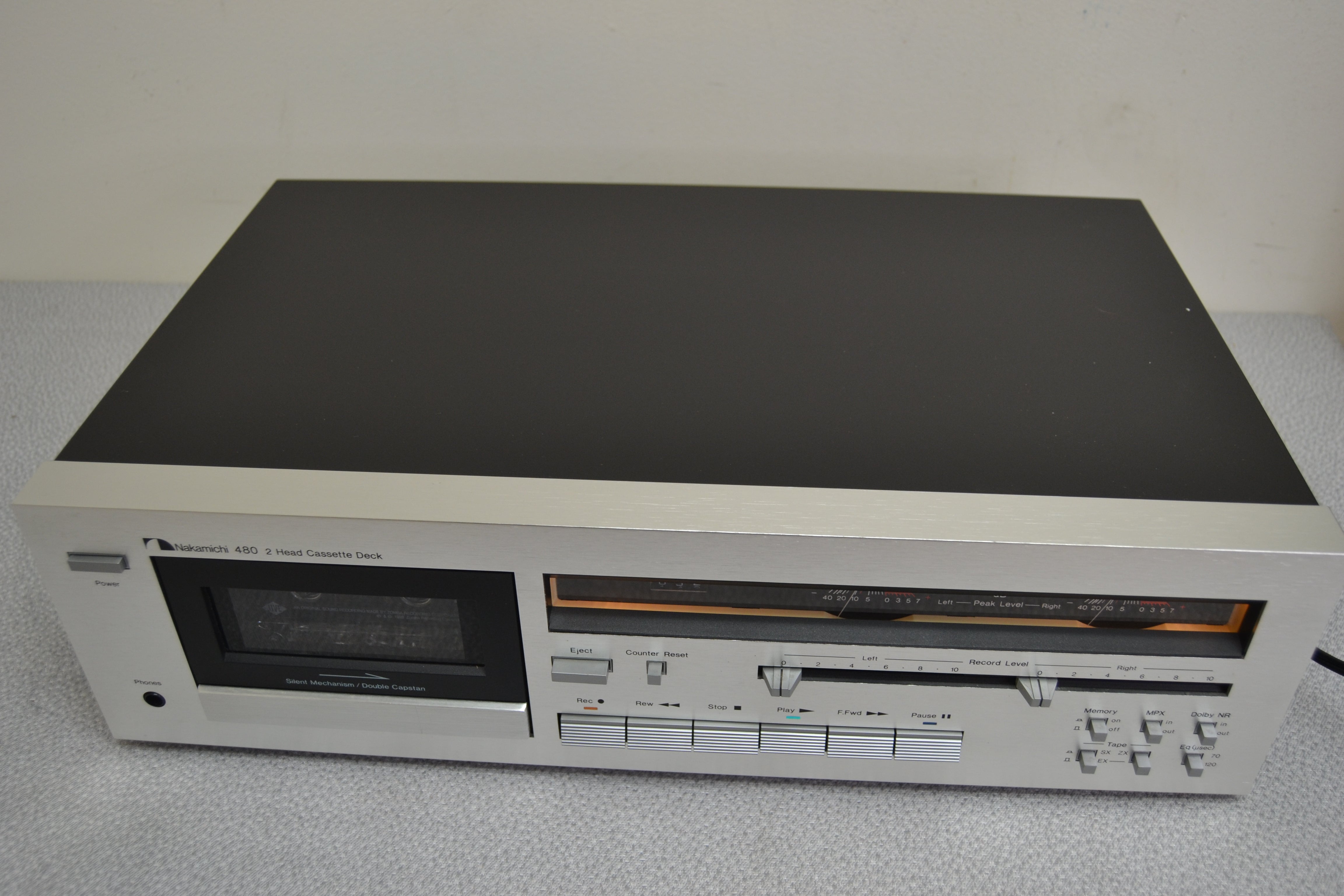 Nakamichi 480 Single Cassette Deck * New Belts * Playback Only NO