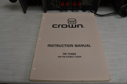 Crown Set * Straight Line Two Preamp * Power Line Three Amplifier * FM Two Tuner * Fully Serviced *