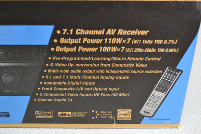 Sony STR-DE897 Stereo Receiver * Remote * Box * 100W RMS