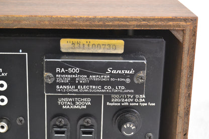 Sansui RA-500  Reverberation Amplifier (1971-86) * Fully Serviced