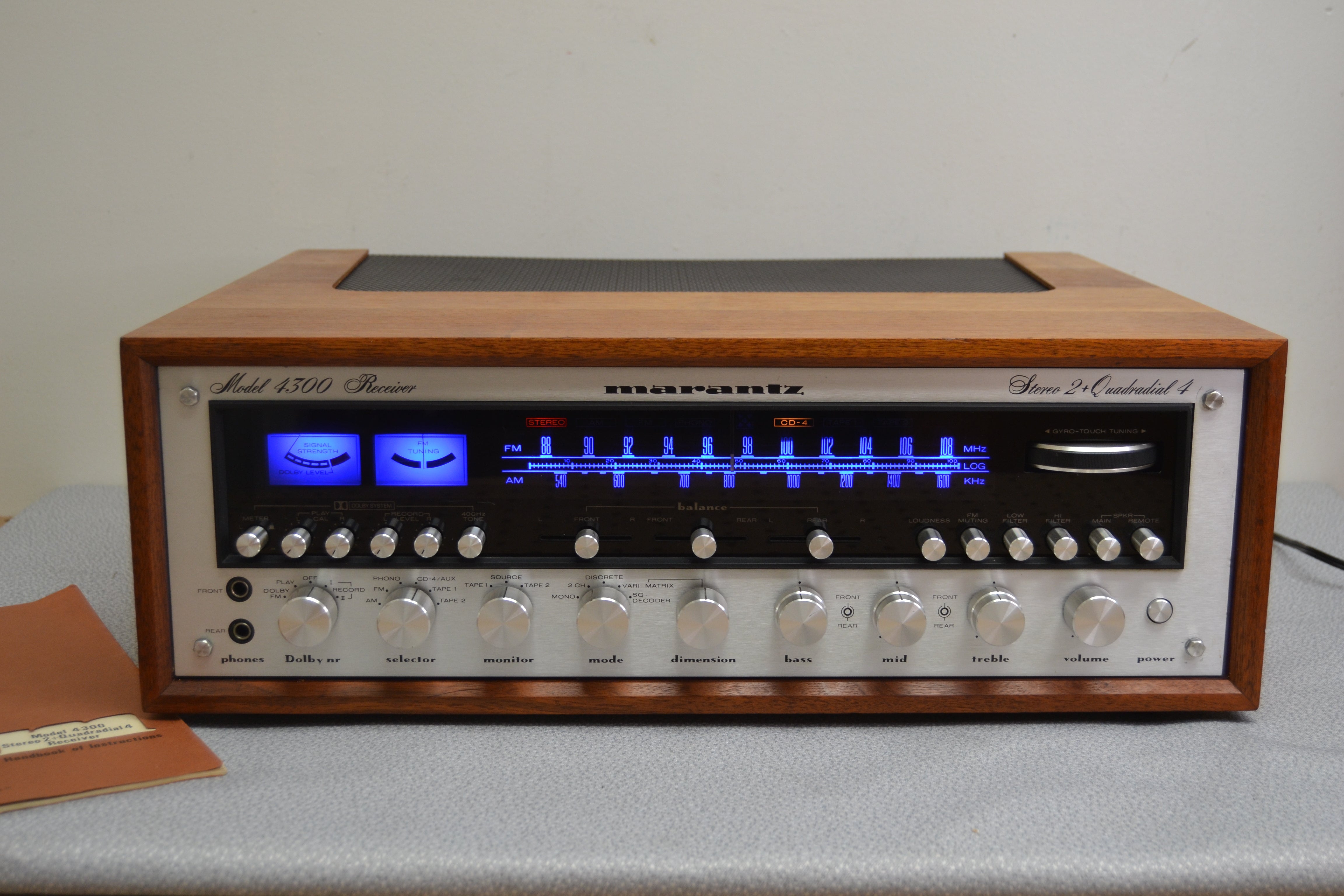 Marantz 4300 Stereo Receiver * 100W RMS x 2 * Original Wood Case * Manual * Fully Serviced * All Original No Recaps !!!
