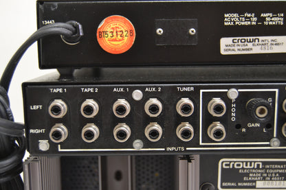 Crown Set * Straight Line Two Preamp * Power Line Three Amplifier * FM Two Tuner * Fully Serviced *