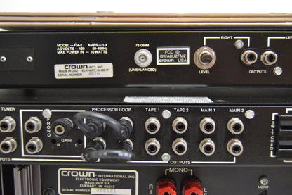Crown Set * Straight Line Two Preamp * Power Line Three Amplifier * FM Two Tuner * Fully Serviced *