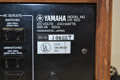 Yamaha CR-820 Stereo Receiver * 50W RMS * Fully Serviced *