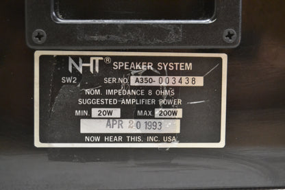 NHT ( Now Hear This ) MA1 Sub Amplifier & SW2 Subwoofer