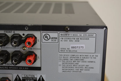 Sony STR-DE897 Stereo Receiver * Remote * Box * 100W RMS