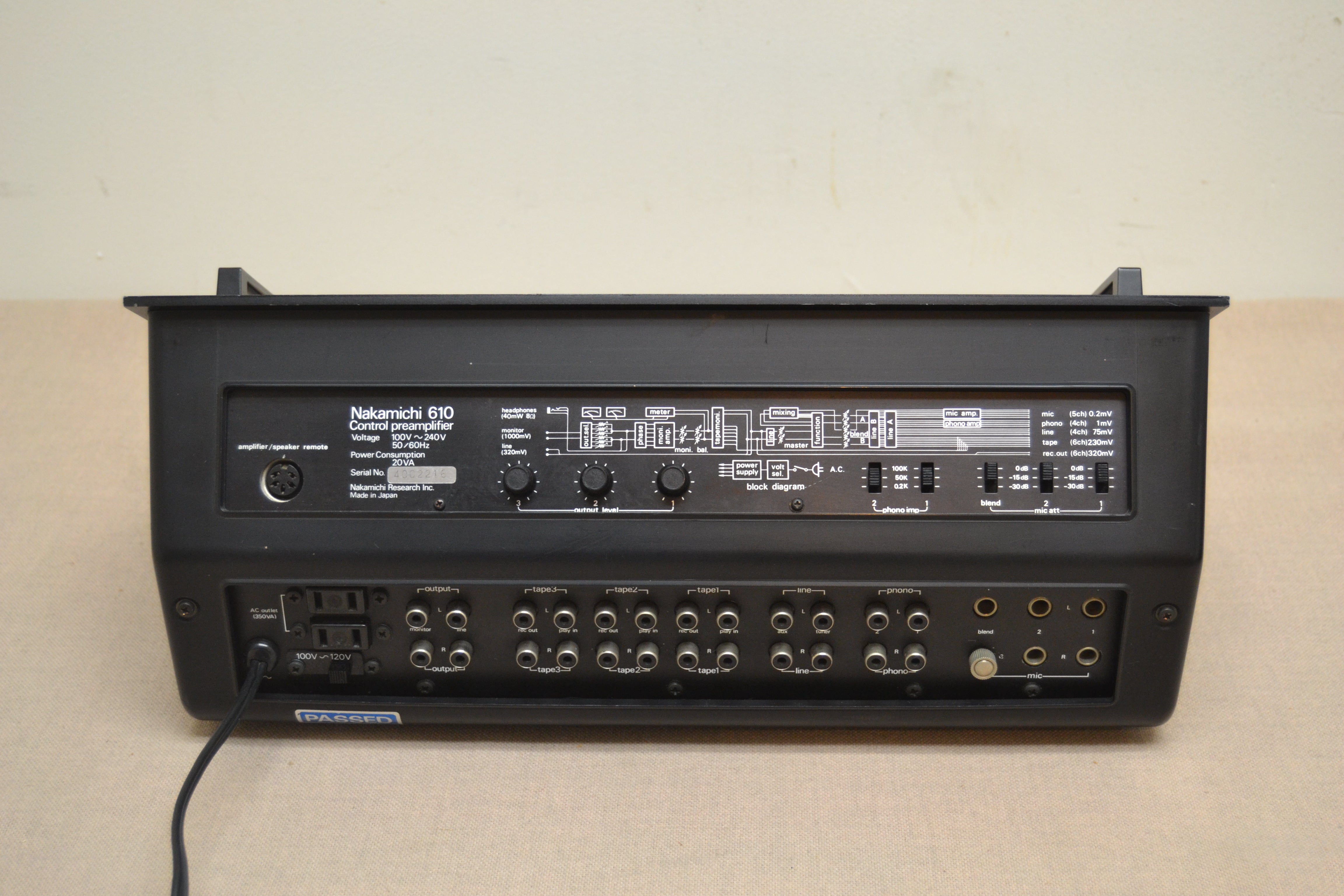 Nakamichi 610 Stereo Control Preamplifier * 1977 – The Turntable Store