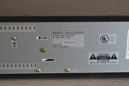 Sony RCD-W500C CD Changer and Recorder