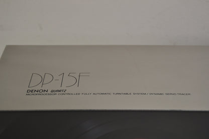 Denon DP-15F Direct Drive Turntable * Fully Serviced * 120V Switched *