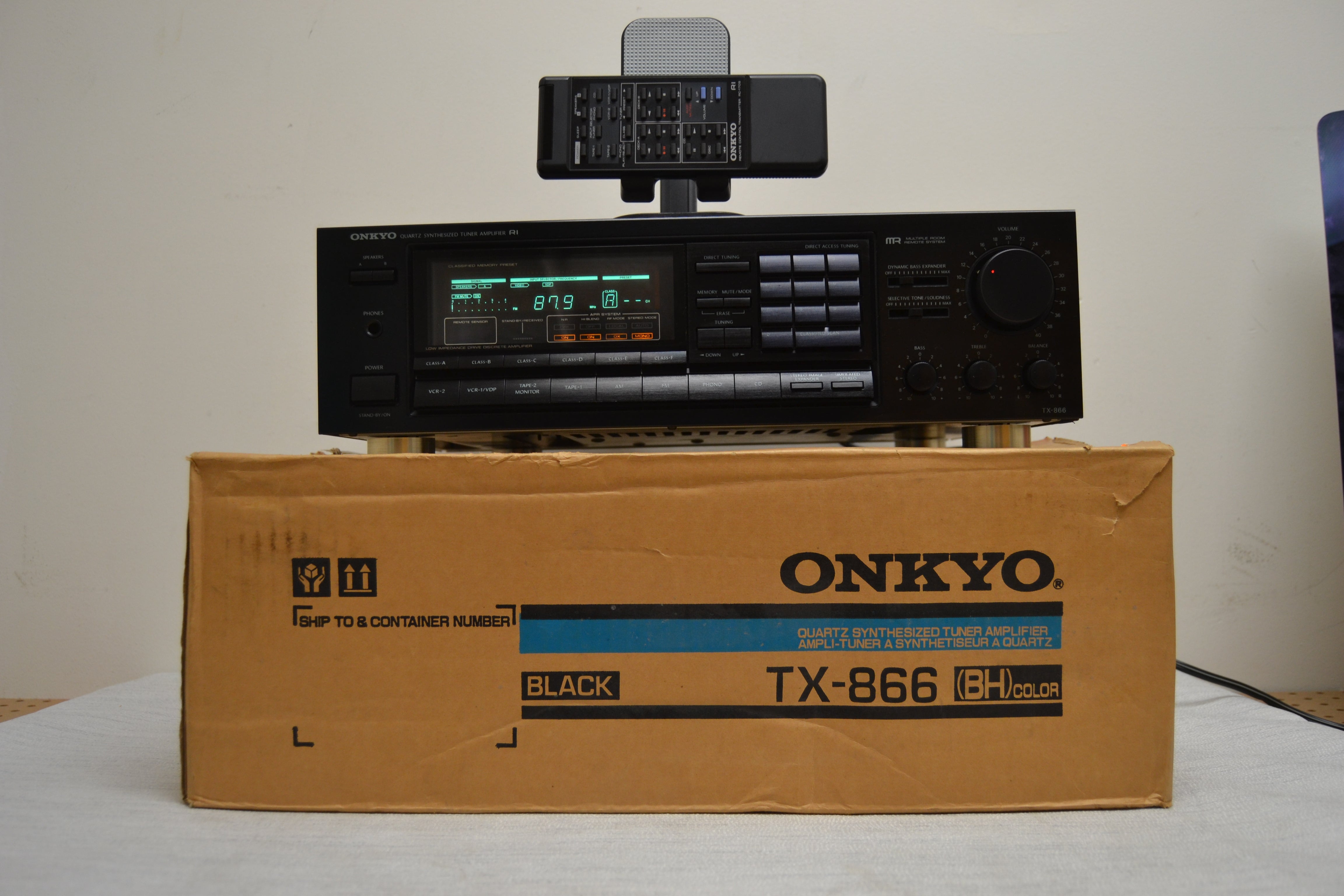 Onkyo TX-866 Stereo Receiver * 80W RMS * Remote * Fully Serviced * Box