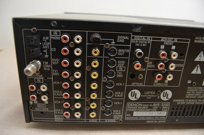 Denon AVR3200 Stereo Receiver * Remote Control * 80W RMS