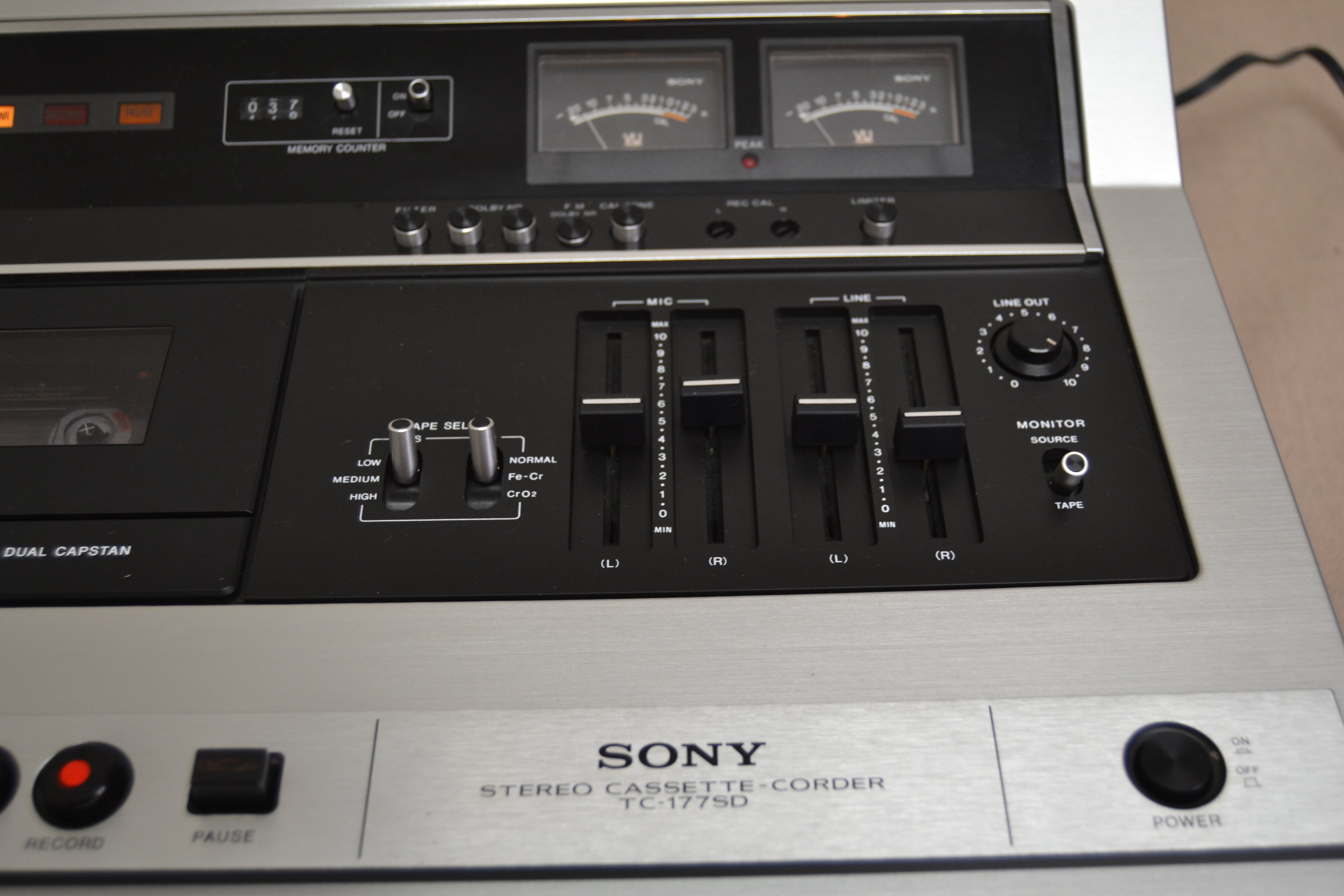 Sony TC-177SD Single Cassette Deck * Fully Serviced * New Belts